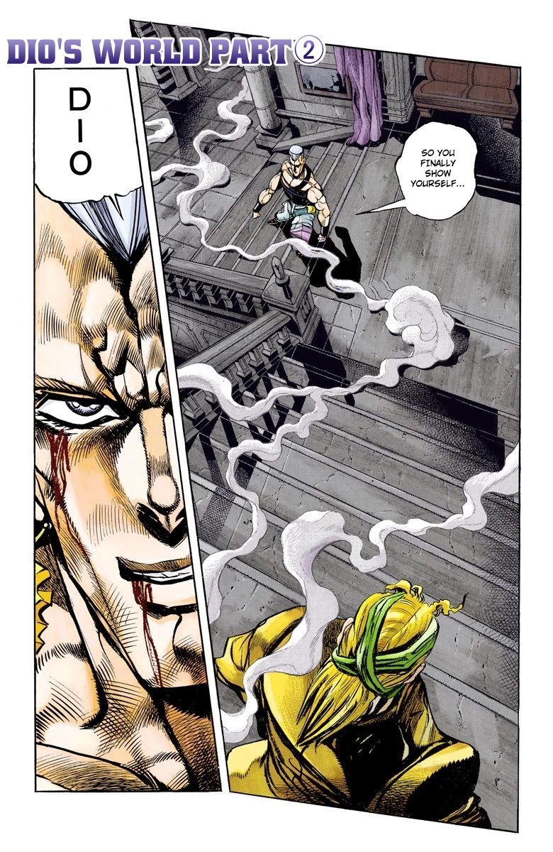 JoJo's Bizarre Adventure Part 3 - Stardust Crusaders (Official Colored) Chapter 135 page 2 - Chapter 135: DIO's World Part 2