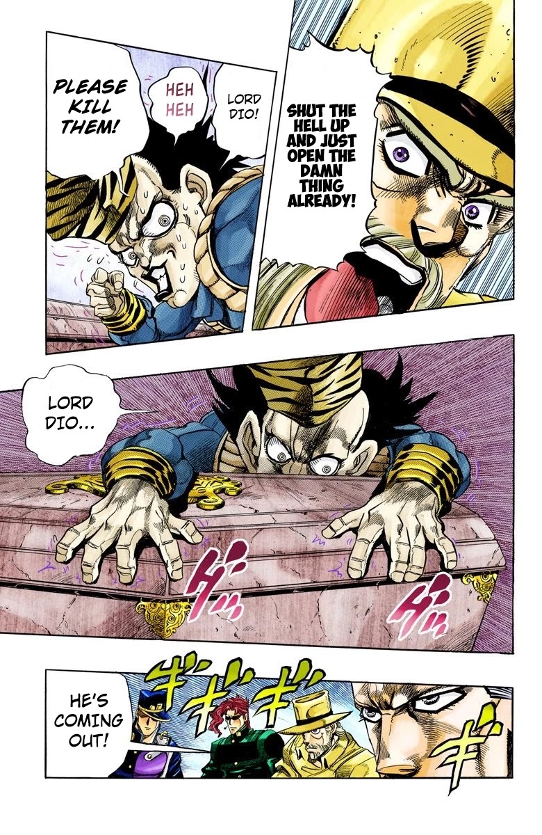 JoJo's Bizarre Adventure Part 3 - Stardust Crusaders (Official Colored) Chapter 136 page 13 - Chapter 136: DIO's World Part 3