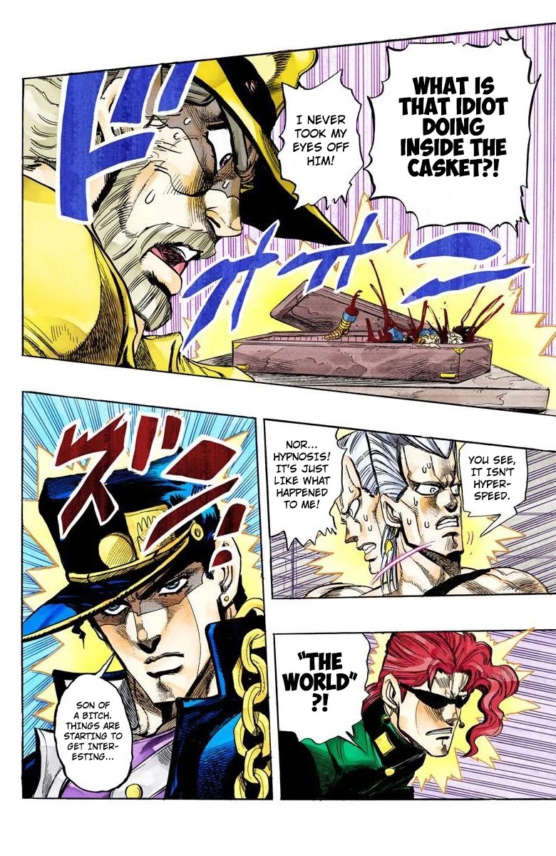 JoJo's Bizarre Adventure Part 3 - Stardust Crusaders (Official Colored) Chapter 136 page 18 - Chapter 136: DIO's World Part 3