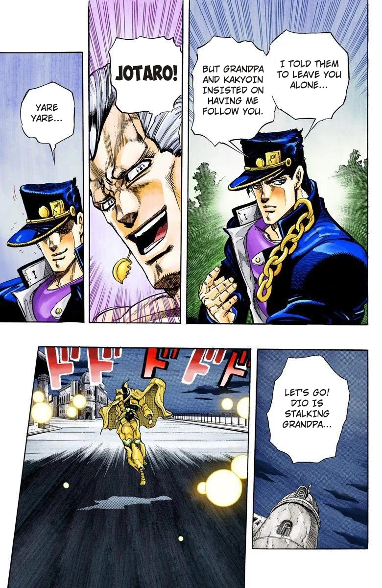 JoJo's Bizarre Adventure Part 3 - Stardust Crusaders (Official Colored) Chapter 137 page 16 - Chapter 137: DIO's World Part 4