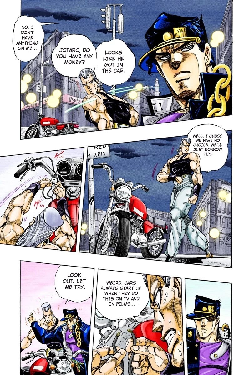 JoJo's Bizarre Adventure Part 3 - Stardust Crusaders (Official Colored) Chapter 138 page 12 - Chapter 138: DIO's World Part 5