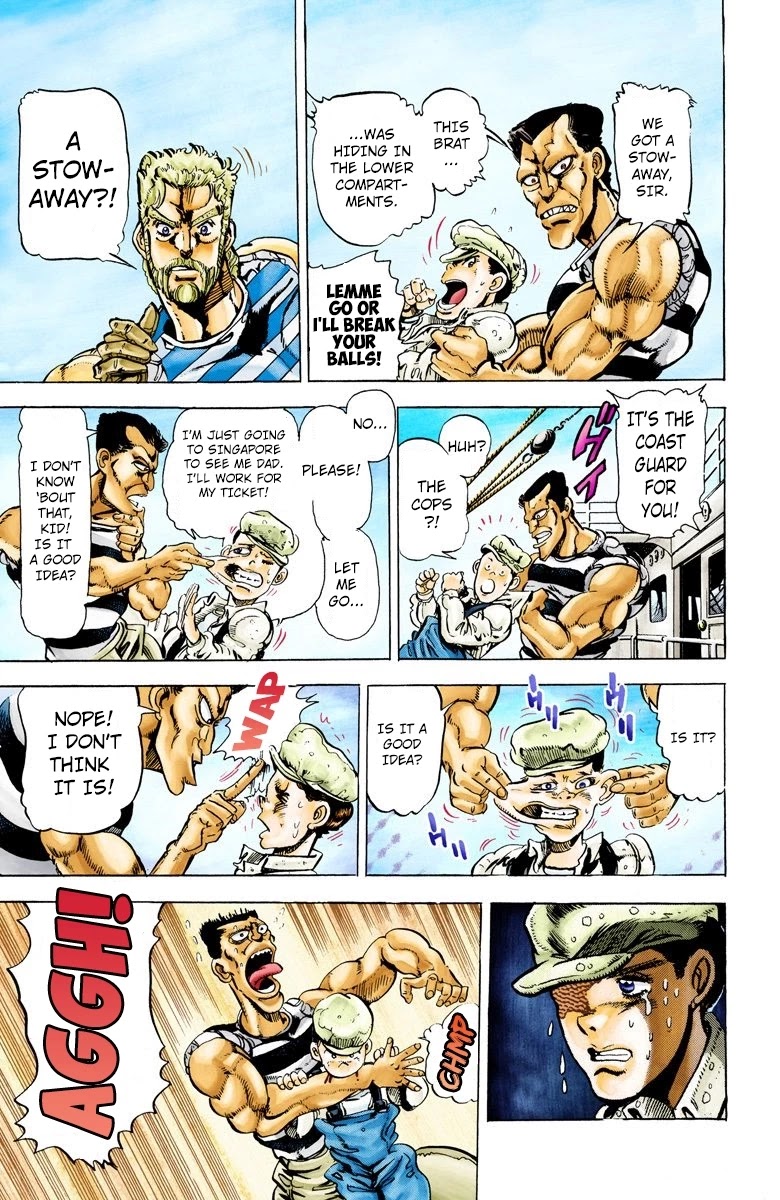 JoJo's Bizarre Adventure Part 3 - Stardust Crusaders (Official Colored) Chapter 14 page 14 - Chapter 14: Dark Blue Moon Part 1