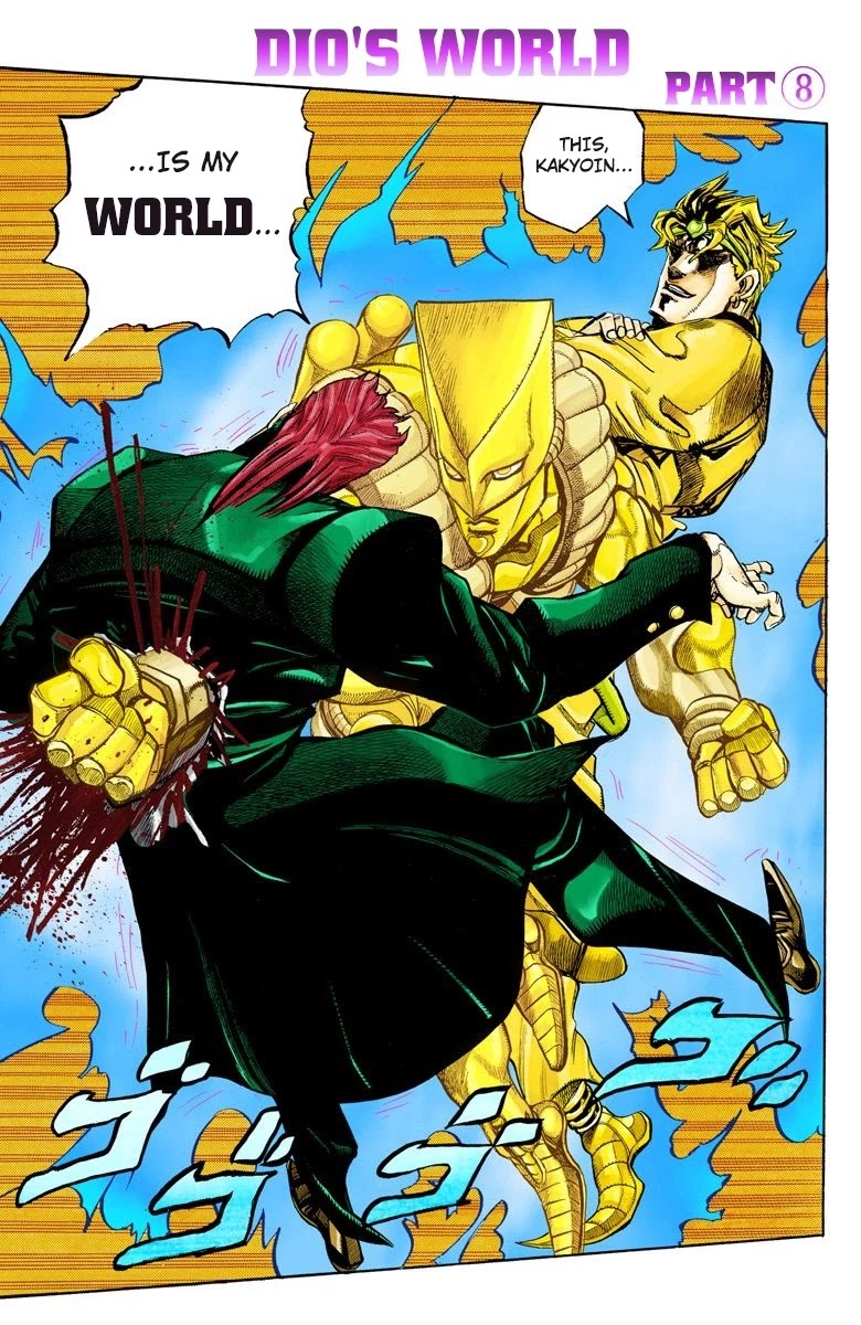 JoJo's Bizarre Adventure Part 3 - Stardust Crusaders (Official Colored) Chapter 141 page 2 - Chapter 141: DIO's World Part 8