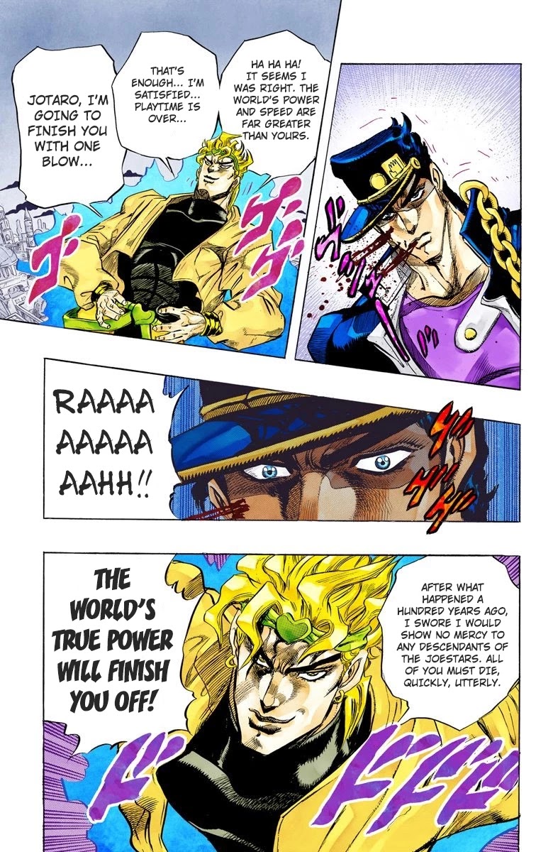 JoJo's Bizarre Adventure Part 3 - Stardust Crusaders (Official Colored) Chapter 143 page 16 - Chapter 143: DIO's World Part 10
