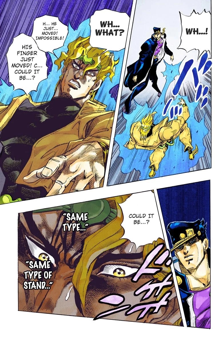 JoJo's Bizarre Adventure Part 3 - Stardust Crusaders (Official Colored) Chapter 143 page 20 - Chapter 143: DIO's World Part 10