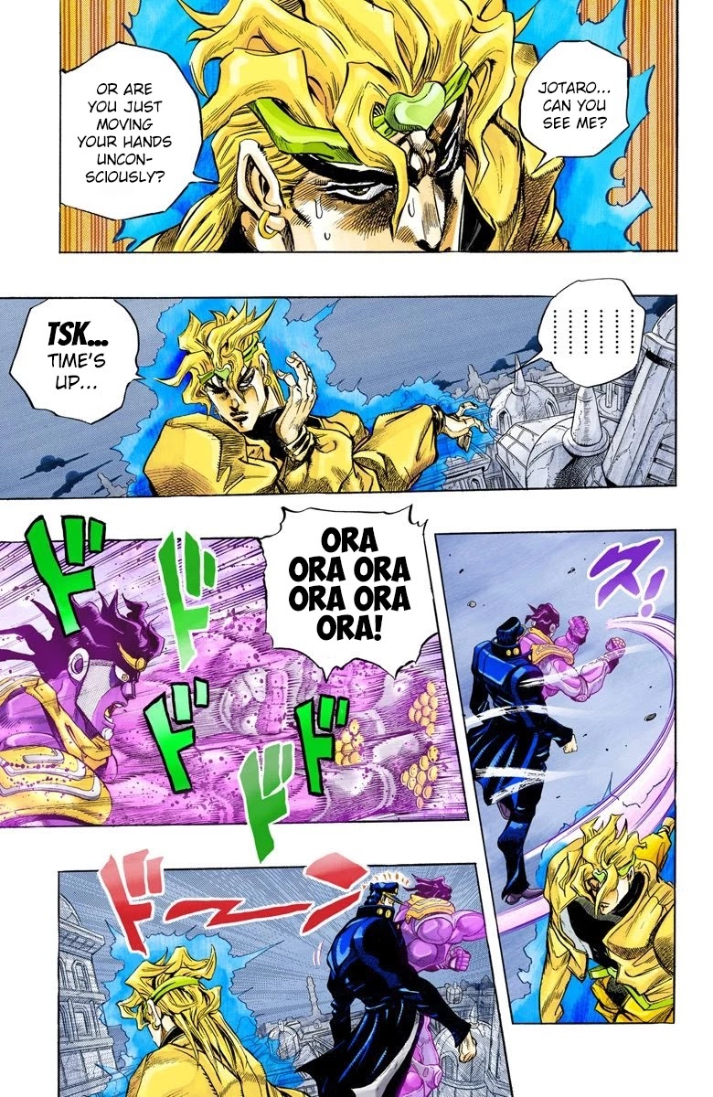 JoJo's Bizarre Adventure Part 3 - Stardust Crusaders (Official Colored) Chapter 144 page 4 - Chapter 144: DIO's World Part 11