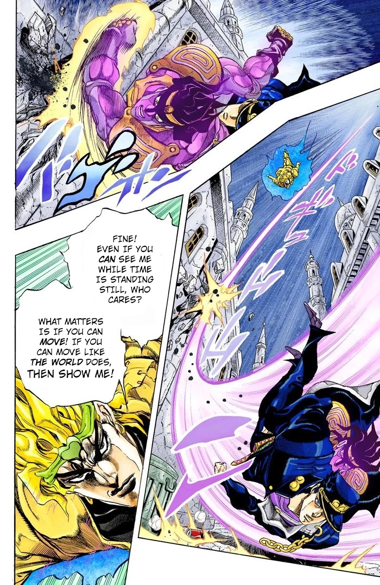 JoJo's Bizarre Adventure Part 3 - Stardust Crusaders (Official Colored) Chapter 144 page 7 - Chapter 144: DIO's World Part 11