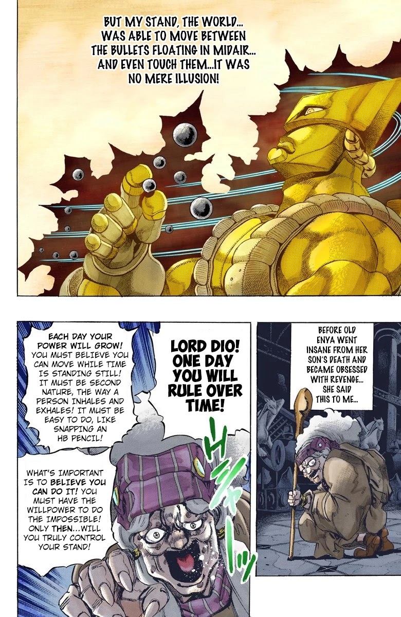 JoJo's Bizarre Adventure Part 3 - Stardust Crusaders (Official Colored) Chapter 144 page 9 - Chapter 144: DIO's World Part 11