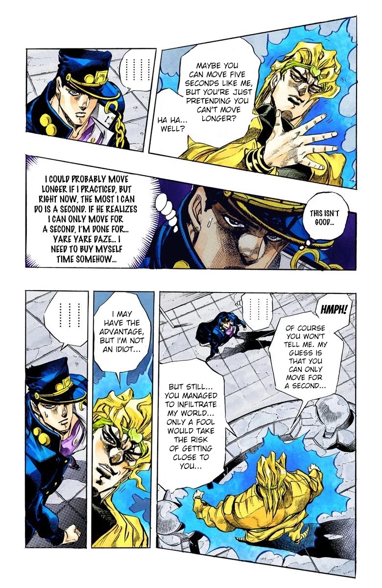 JoJo's Bizarre Adventure Part 3 - Stardust Crusaders (Official Colored) Chapter 145 page 10 - Chapter 145: DIO's World Part 12