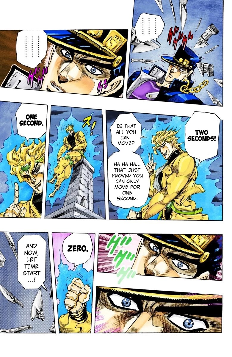JoJo's Bizarre Adventure Part 3 - Stardust Crusaders (Official Colored) Chapter 145 page 18 - Chapter 145: DIO's World Part 12