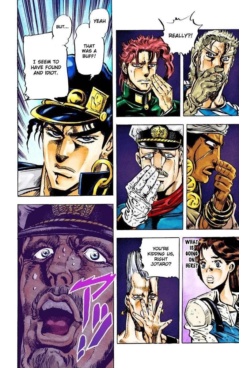 JoJo's Bizarre Adventure Part 3 - Stardust Crusaders (Official Colored) Chapter 15 page 12 - Chapter 15: Dark Blue Moon Part 2
