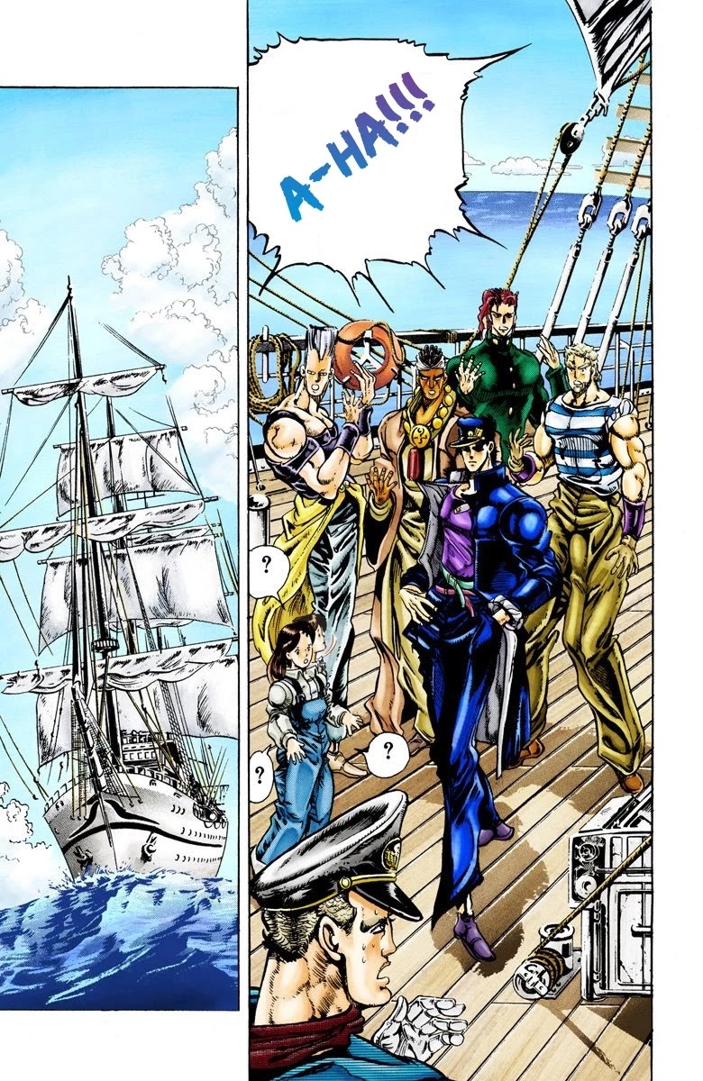 JoJo's Bizarre Adventure Part 3 - Stardust Crusaders (Official Colored) Chapter 15 page 13 - Chapter 15: Dark Blue Moon Part 2