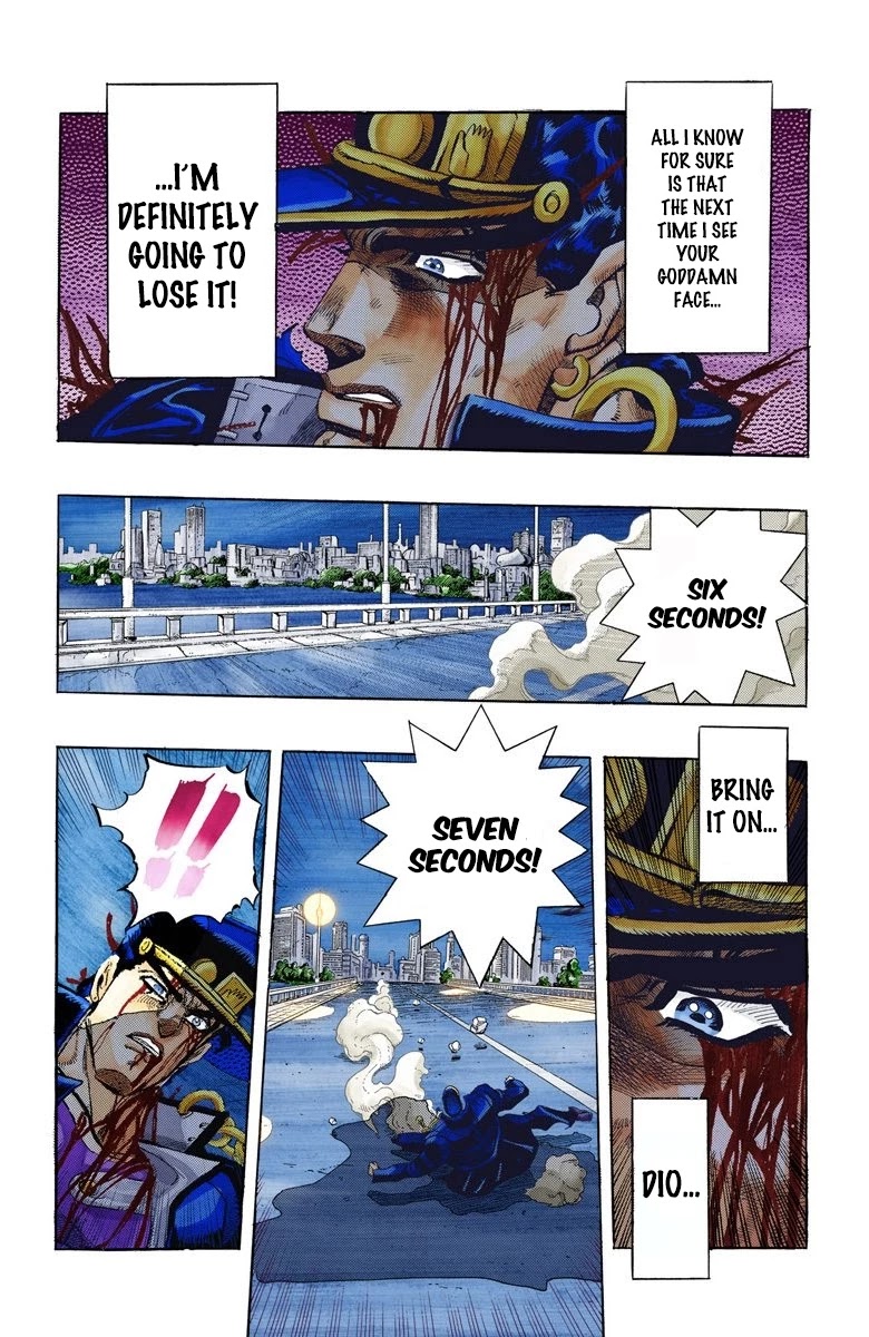 JoJo's Bizarre Adventure Part 3 - Stardust Crusaders (Official Colored) Chapter 150 page 11 - Chapter 150: DIO's World Part 17