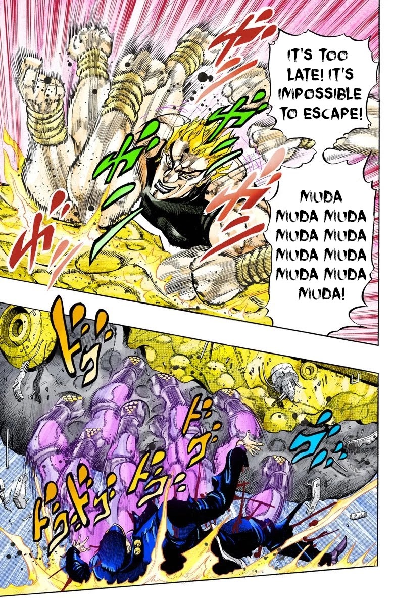 JoJo's Bizarre Adventure Part 3 - Stardust Crusaders (Official Colored) Chapter 150 page 14 - Chapter 150: DIO's World Part 17