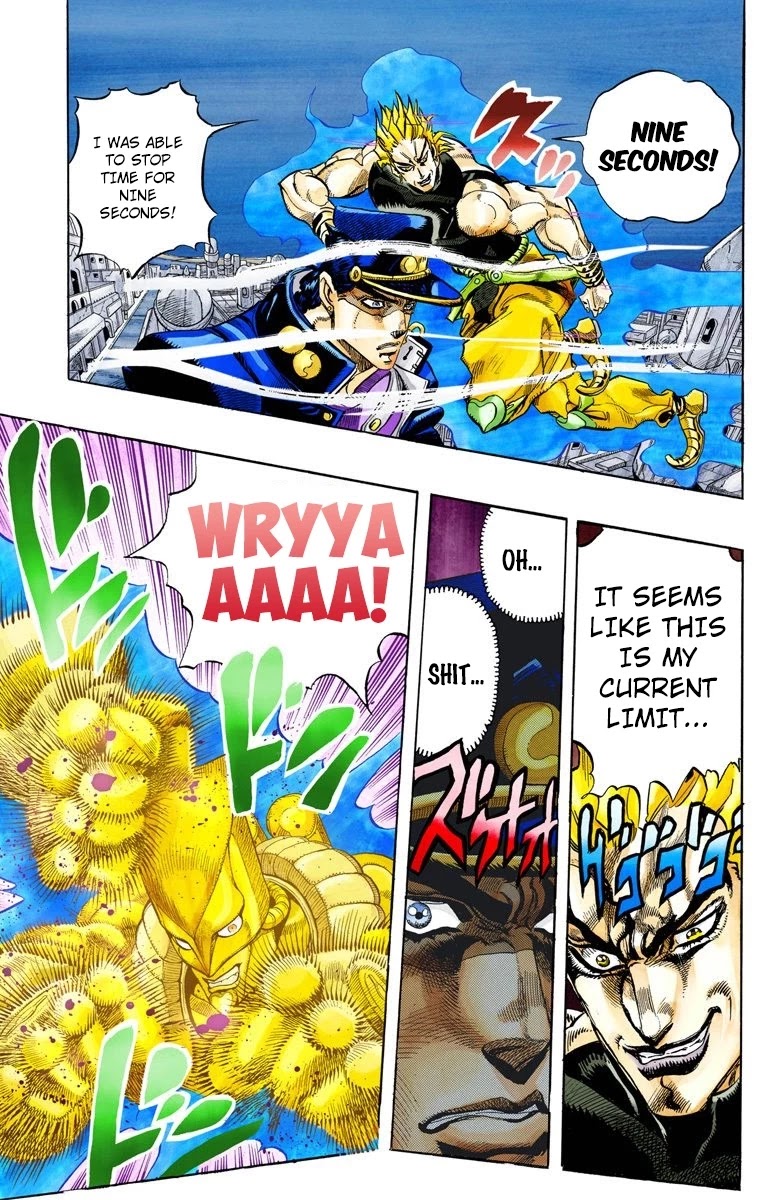 JoJo's Bizarre Adventure Part 3 - Stardust Crusaders (Official Colored) Chapter 150 page 3 - Chapter 150: DIO's World Part 17