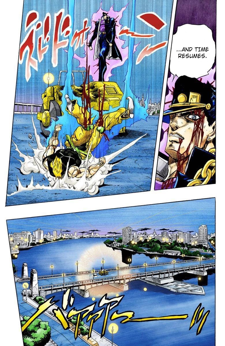 JoJo's Bizarre Adventure Part 3 - Stardust Crusaders (Official Colored) Chapter 151 page 5 - Chapter 151: DIO's World Part 18