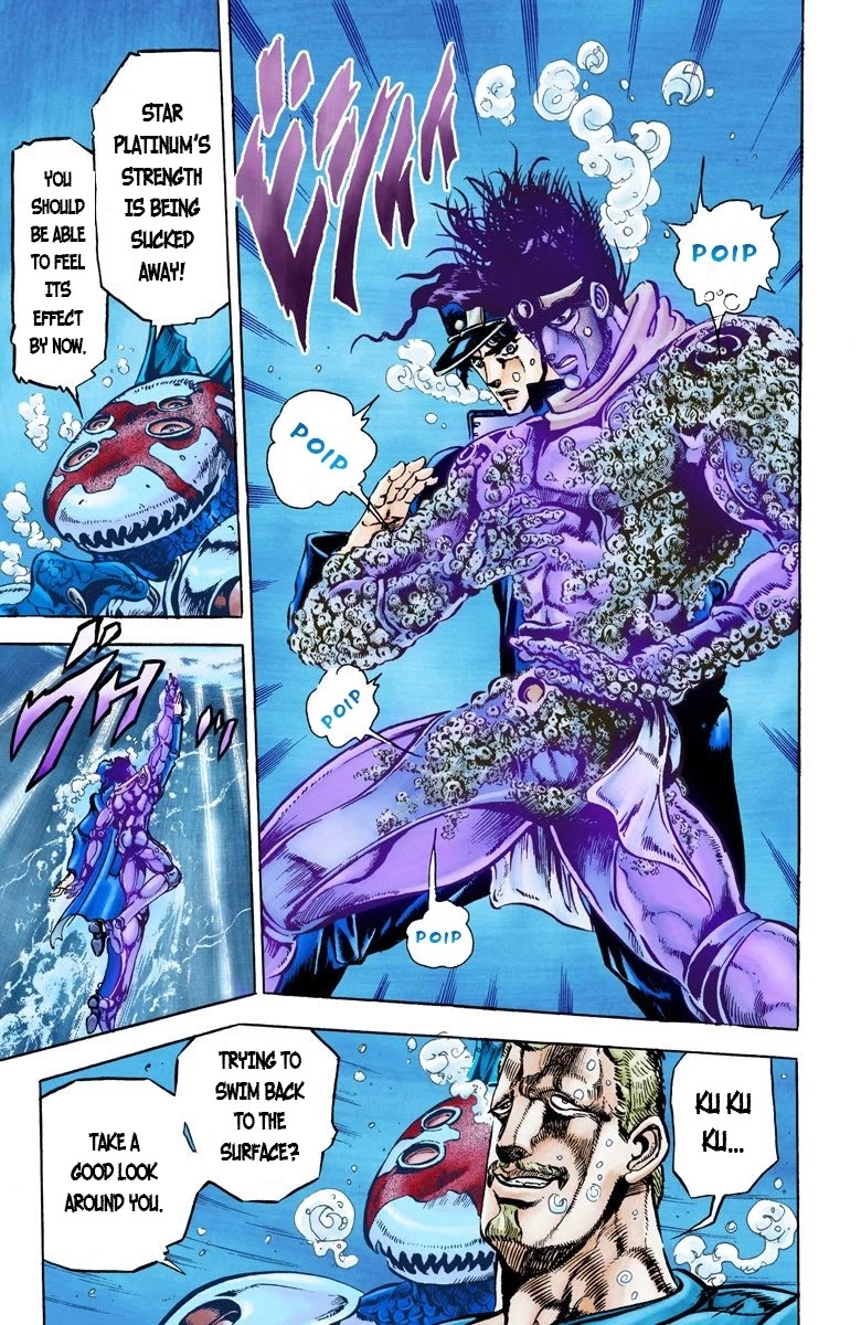 JoJo's Bizarre Adventure Part 3 - Stardust Crusaders (Official Colored) Chapter 16 page 11 - Chapter 16: Dark Blue Moon Part 3