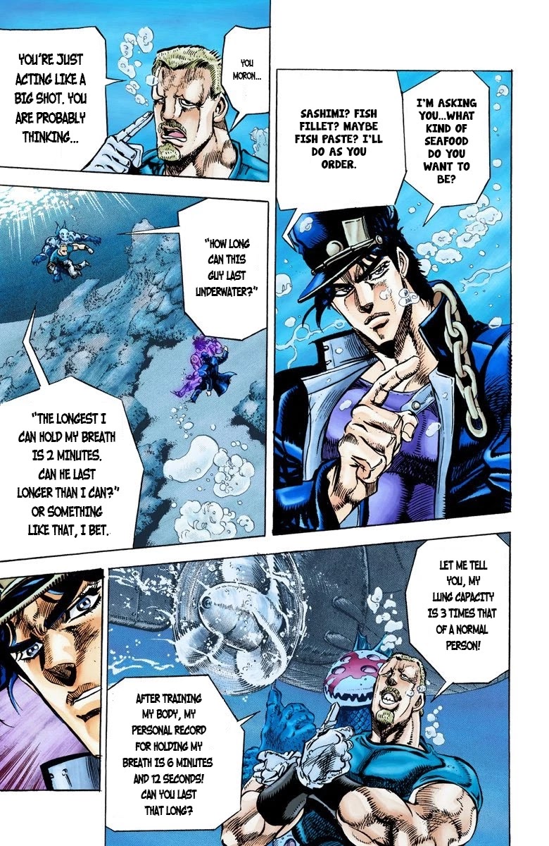 JoJo's Bizarre Adventure Part 3 - Stardust Crusaders (Official Colored) Chapter 16 page 9 - Chapter 16: Dark Blue Moon Part 3