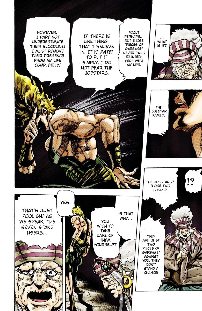 JoJo's Bizarre Adventure Part 3 - Stardust Crusaders (Official Colored) Chapter 17 page 4 - Chapter 17: Strength Part 1