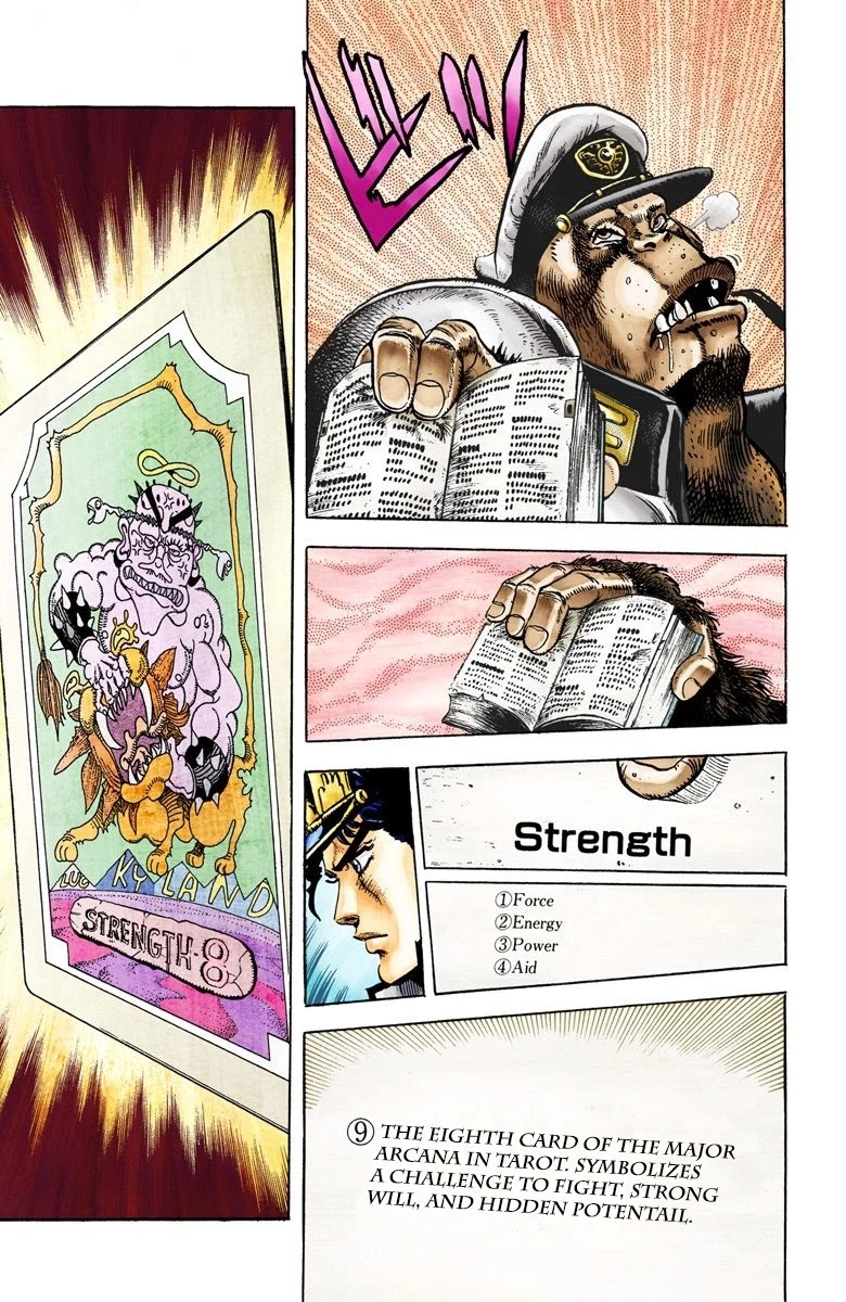JoJo's Bizarre Adventure Part 3 - Stardust Crusaders (Official Colored) Chapter 19 page 11 - Chapter 19: Strength Part 3