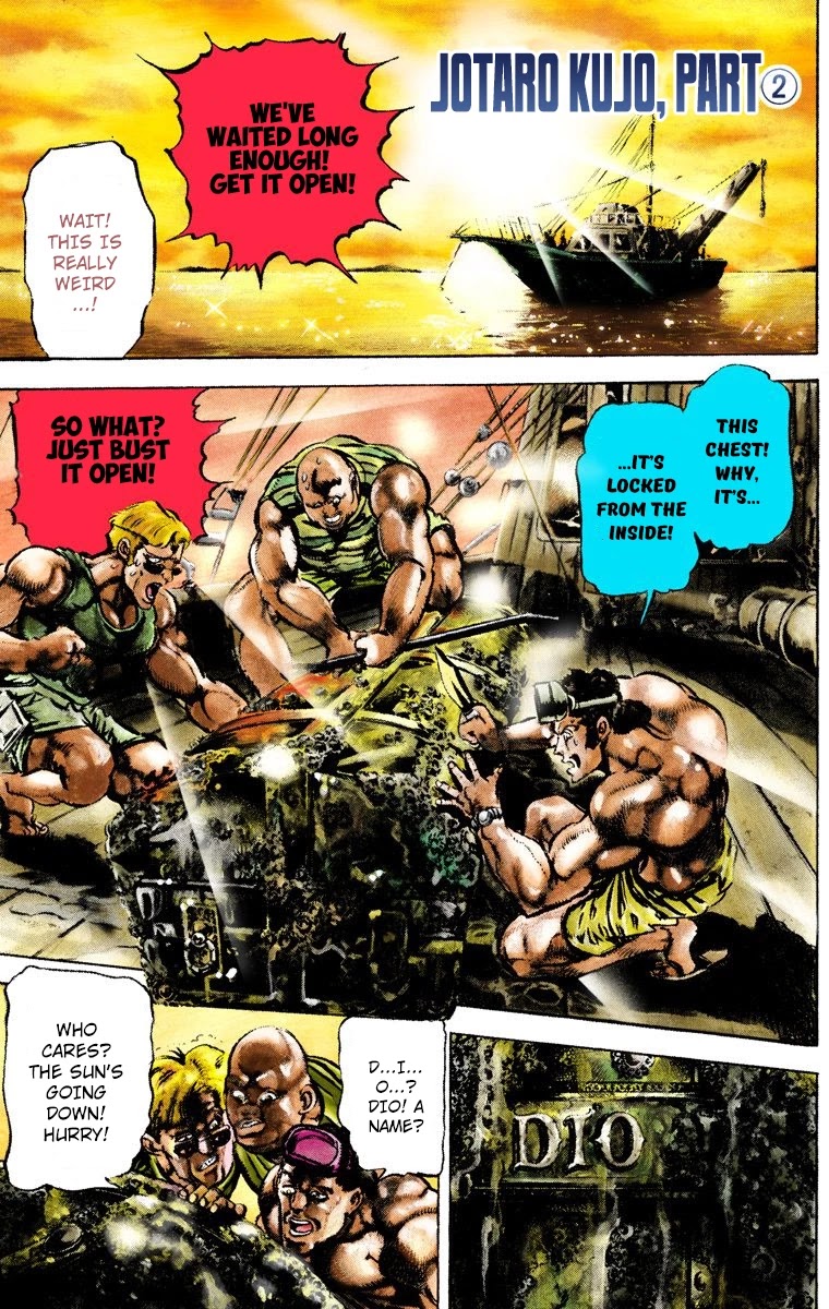 JoJo's Bizarre Adventure Part 3 - Stardust Crusaders (Official Colored) Chapter 2 page 1 - Chapter 2: Jotaro Kujo Part 2