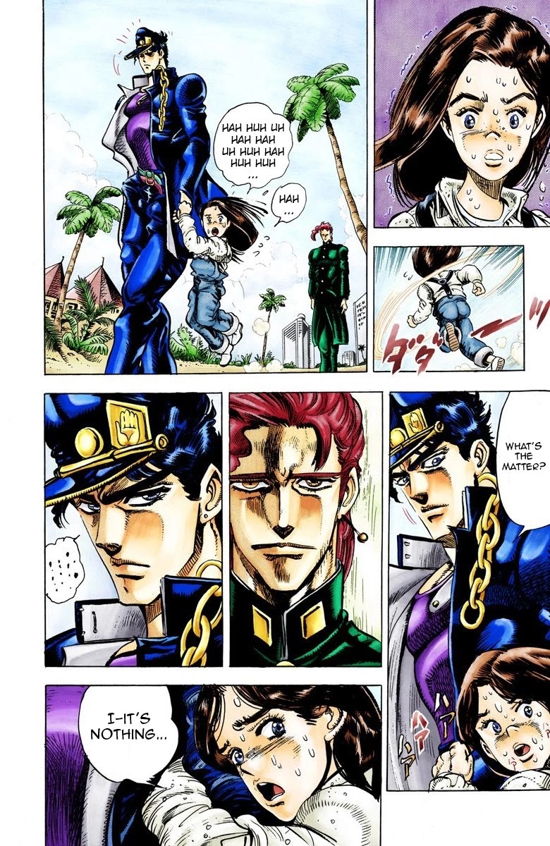 JoJo's Bizarre Adventure Part 3 - Stardust Crusaders (Official Colored) Chapter 24 page 7 - Chapter 24: Yellow Temperance Part 2