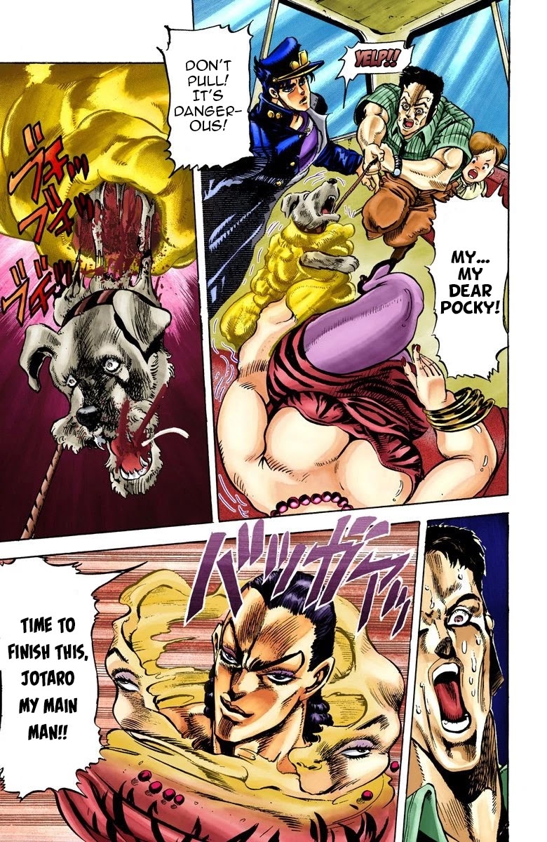 JoJo's Bizarre Adventure Part 3 - Stardust Crusaders (Official Colored) Chapter 25 page 11 - Chapter 25: Yellow Temperance Part 3
