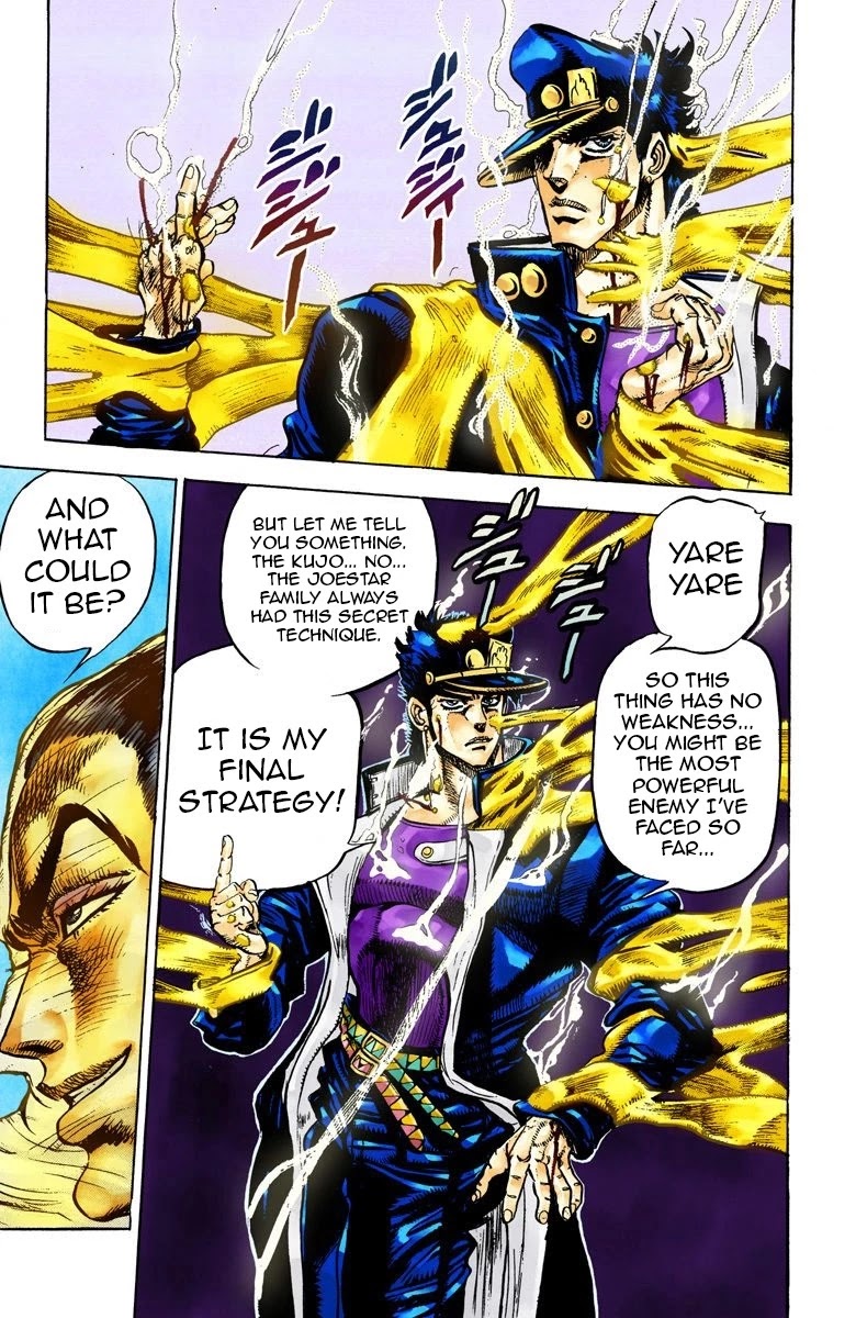 JoJo's Bizarre Adventure Part 3 - Stardust Crusaders (Official Colored) Chapter 25 page 15 - Chapter 25: Yellow Temperance Part 3
