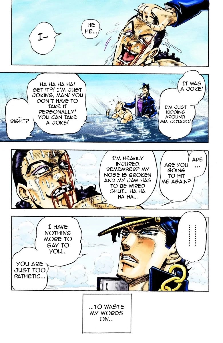 JoJo's Bizarre Adventure Part 3 - Stardust Crusaders (Official Colored) Chapter 26 page 15 - Chapter 26: Yellow Temperance Part 4