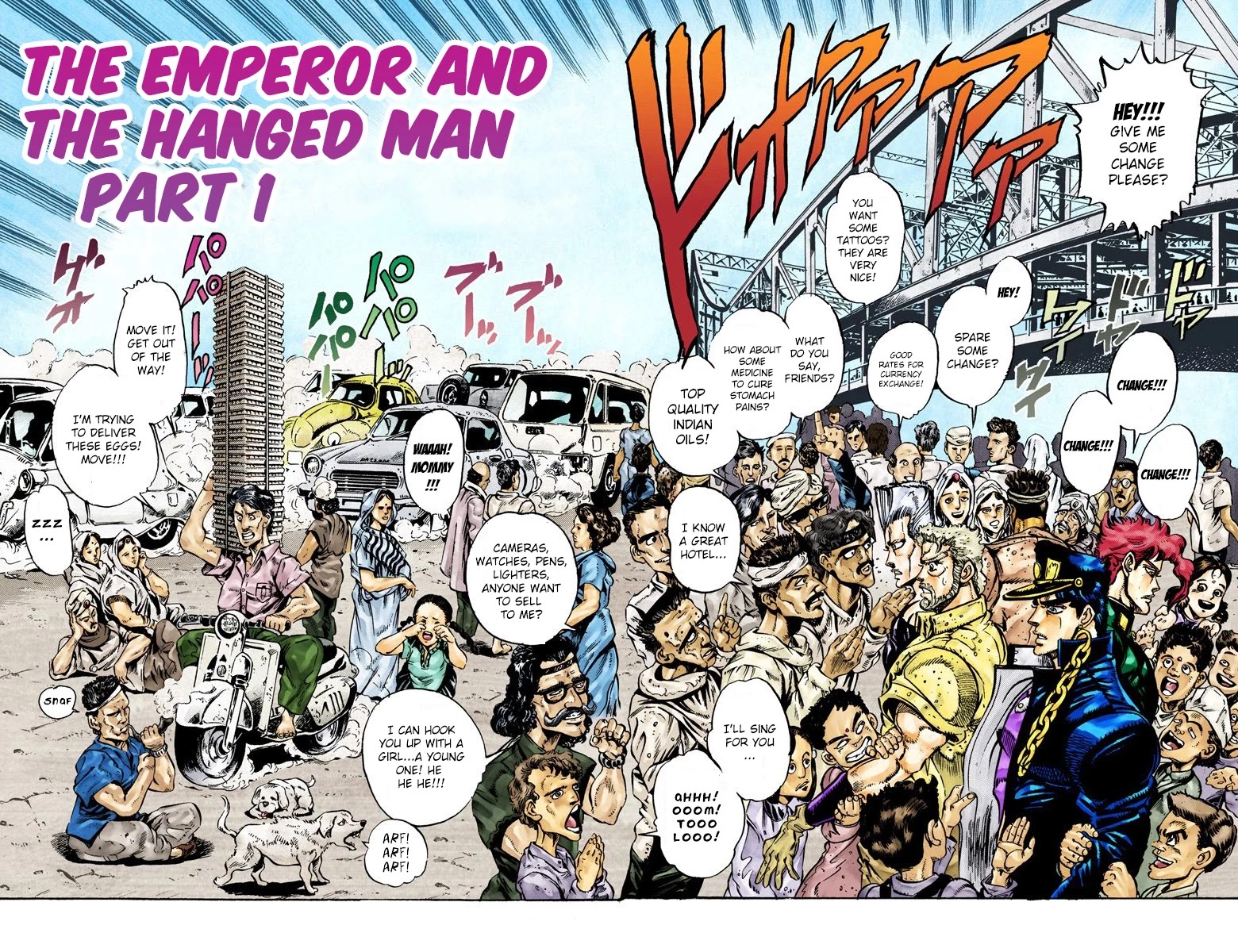 JoJo's Bizarre Adventure Part 3 - Stardust Crusaders (Official Colored) Chapter 27 page 2 - Chapter 27: The Emperor and the Hanged Man Part 1