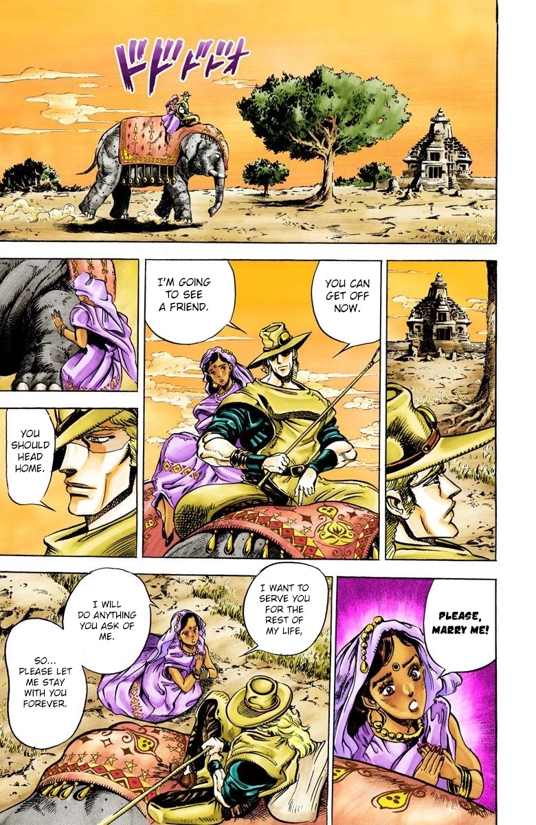 JoJo's Bizarre Adventure Part 3 - Stardust Crusaders (Official Colored) Chapter 28 page 9 - Chapter 28: The Emperor and the Hanged Man Part 2