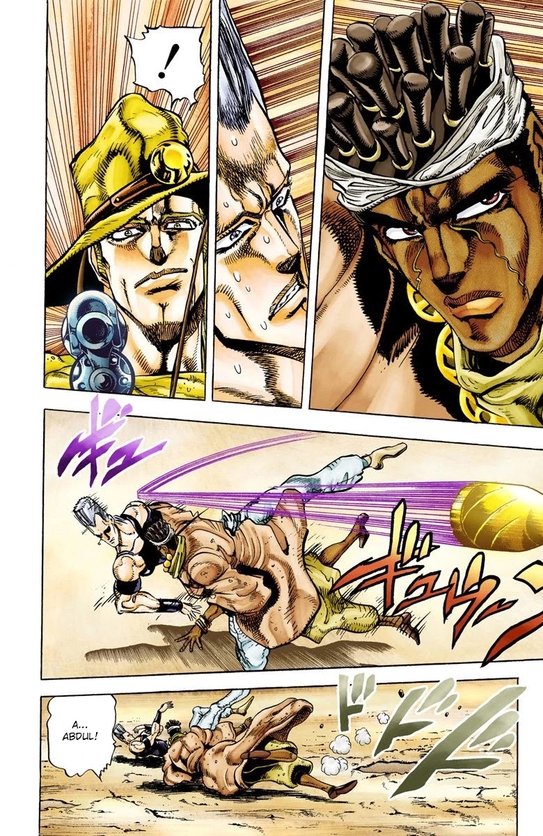 JoJo's Bizarre Adventure Part 3 - Stardust Crusaders (Official Colored) Chapter 29 page 10 - Chapter 29: The Emperor and the Hanged Man Part 3