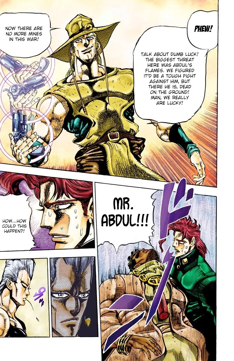 JoJo's Bizarre Adventure Part 3 - Stardust Crusaders (Official Colored) Chapter 29 page 17 - Chapter 29: The Emperor and the Hanged Man Part 3