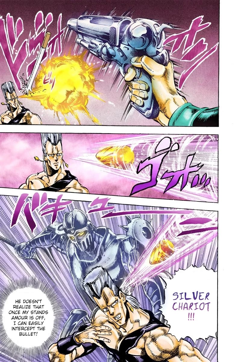 JoJo's Bizarre Adventure Part 3 - Stardust Crusaders (Official Colored) Chapter 29 page 7 - Chapter 29: The Emperor and the Hanged Man Part 3