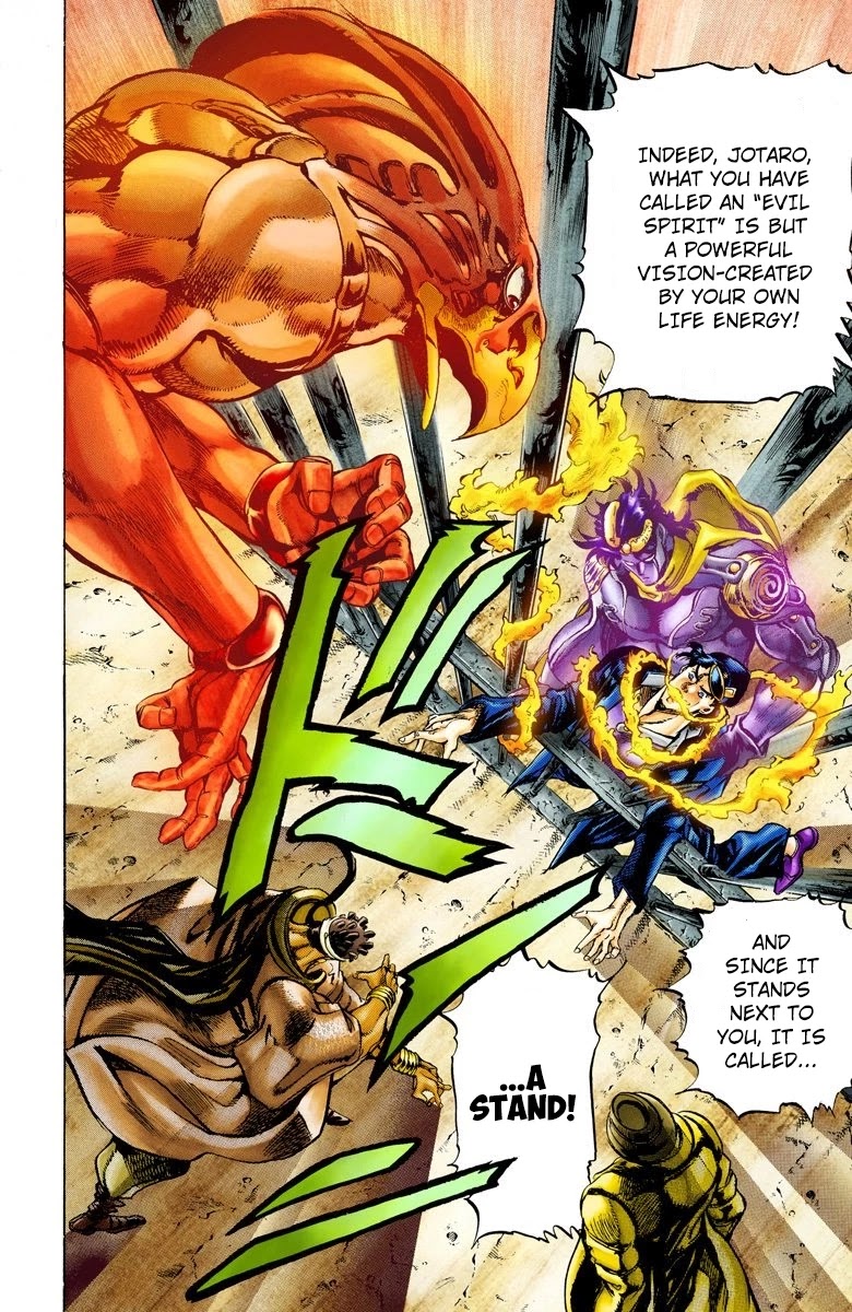 JoJo's Bizarre Adventure Part 3 - Stardust Crusaders (Official Colored) Chapter 3 page 7 - Chapter 3: Jotaro Kujo Part 3
