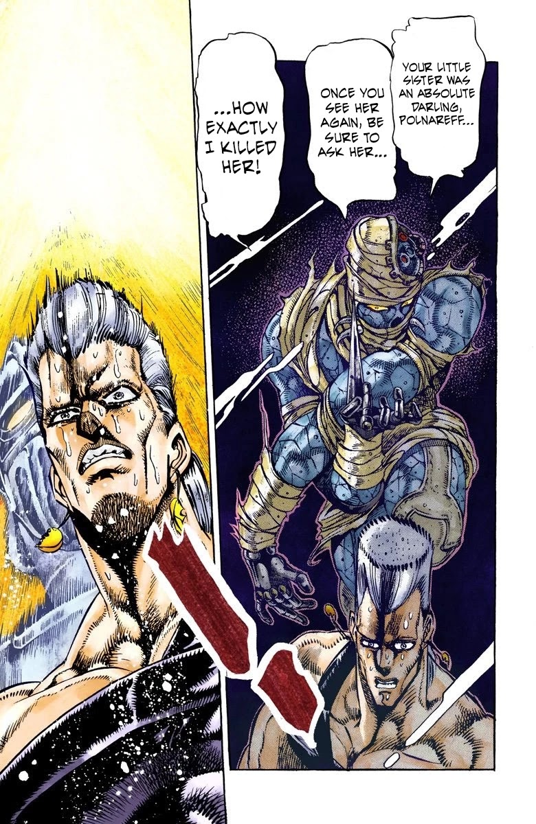 JoJo's Bizarre Adventure Part 3 - Stardust Crusaders (Official Colored) Chapter 30 page 10 - Chapter 30: The Emperor and the Hanged Man Part 4