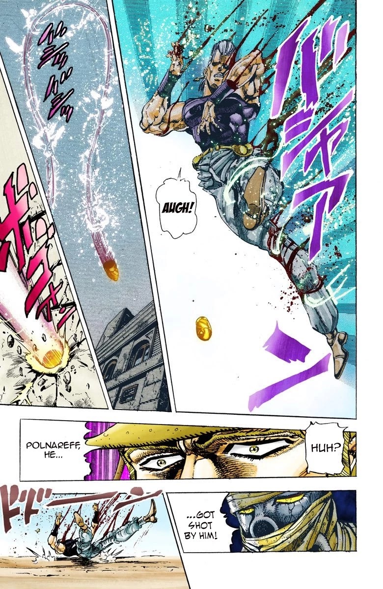 JoJo's Bizarre Adventure Part 3 - Stardust Crusaders (Official Colored) Chapter 30 page 16 - Chapter 30: The Emperor and the Hanged Man Part 4