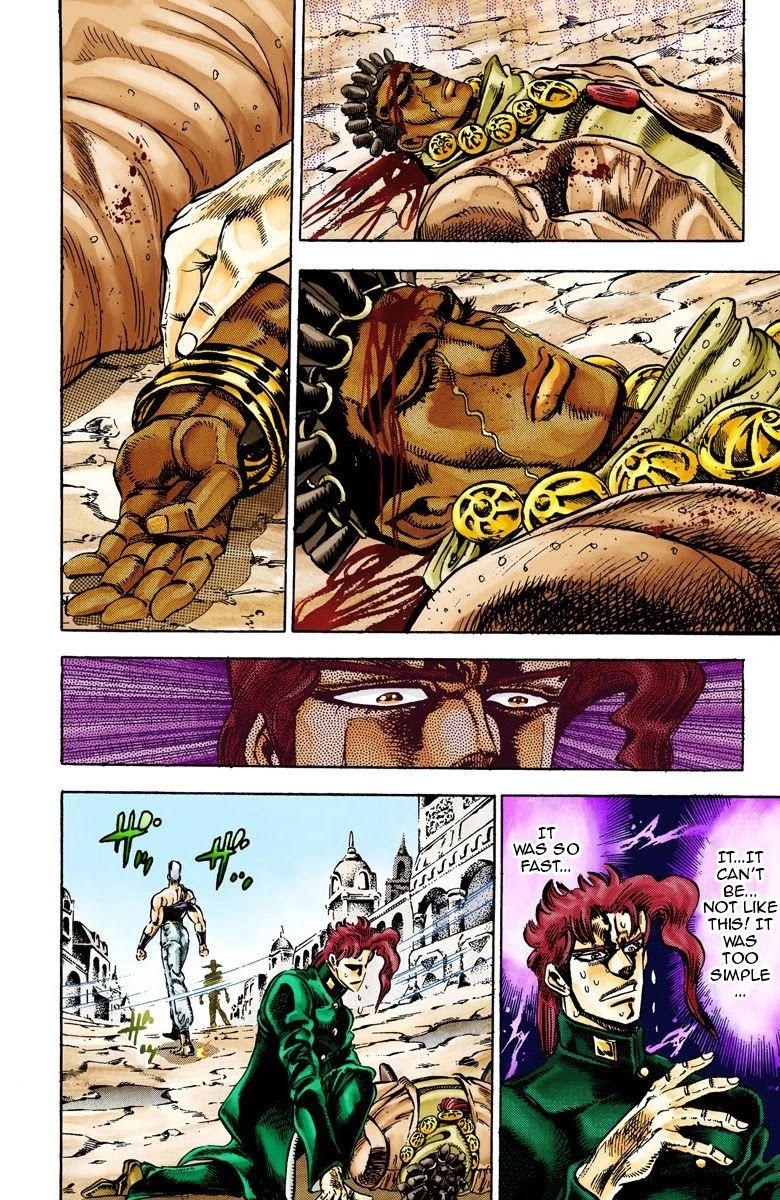 JoJo's Bizarre Adventure Part 3 - Stardust Crusaders (Official Colored) Chapter 30 page 3 - Chapter 30: The Emperor and the Hanged Man Part 4
