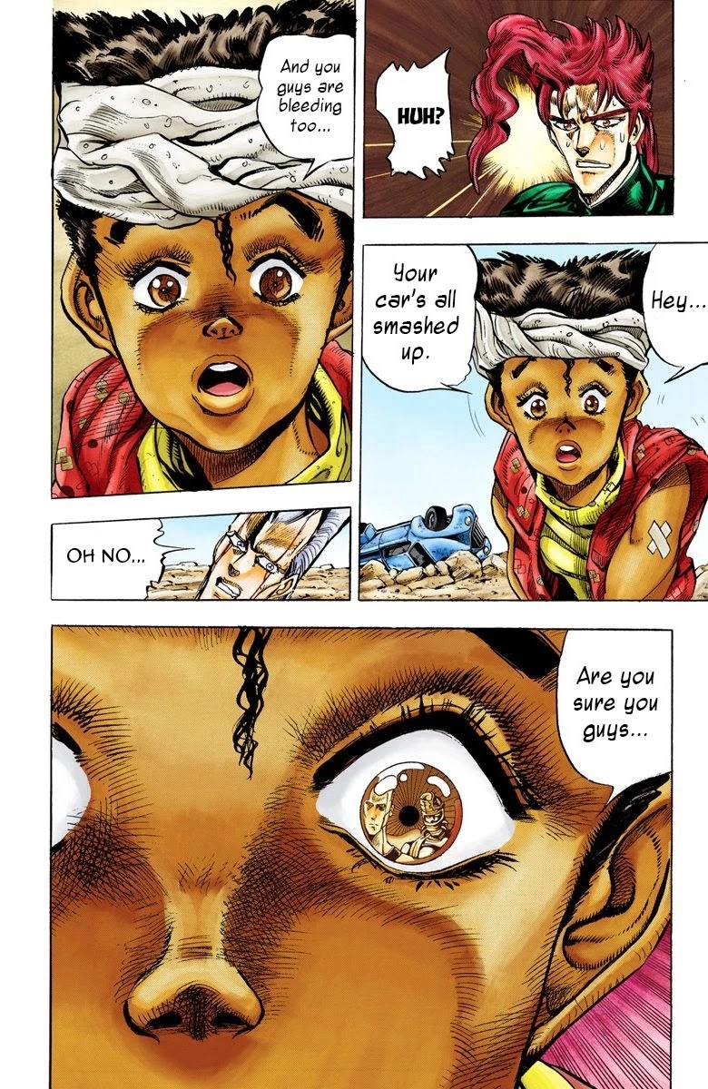 JoJo's Bizarre Adventure Part 3 - Stardust Crusaders (Official Colored) Chapter 31 page 12 - Chapter 31: The Emperor and the Hanged Man Part 5