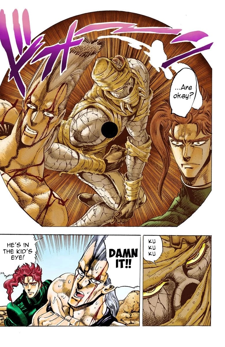 JoJo's Bizarre Adventure Part 3 - Stardust Crusaders (Official Colored) Chapter 31 page 13 - Chapter 31: The Emperor and the Hanged Man Part 5