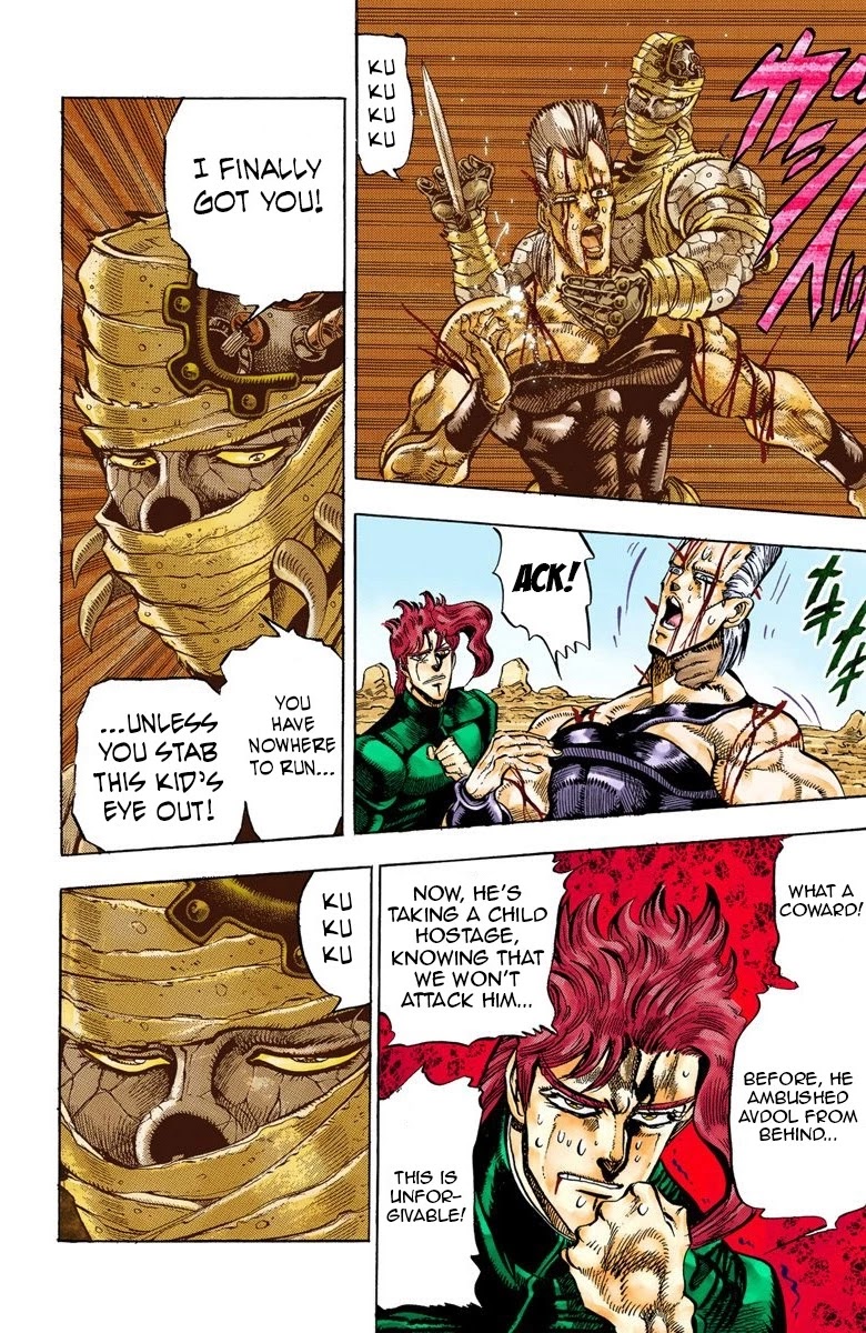 JoJo's Bizarre Adventure Part 3 - Stardust Crusaders (Official Colored) Chapter 31 page 16 - Chapter 31: The Emperor and the Hanged Man Part 5