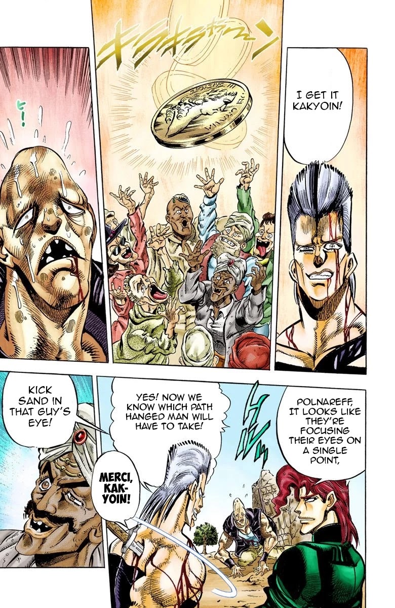 JoJo's Bizarre Adventure Part 3 - Stardust Crusaders (Official Colored) Chapter 32 page 14 - Chapter 32: The Emperor and the Hanged Man Part 6