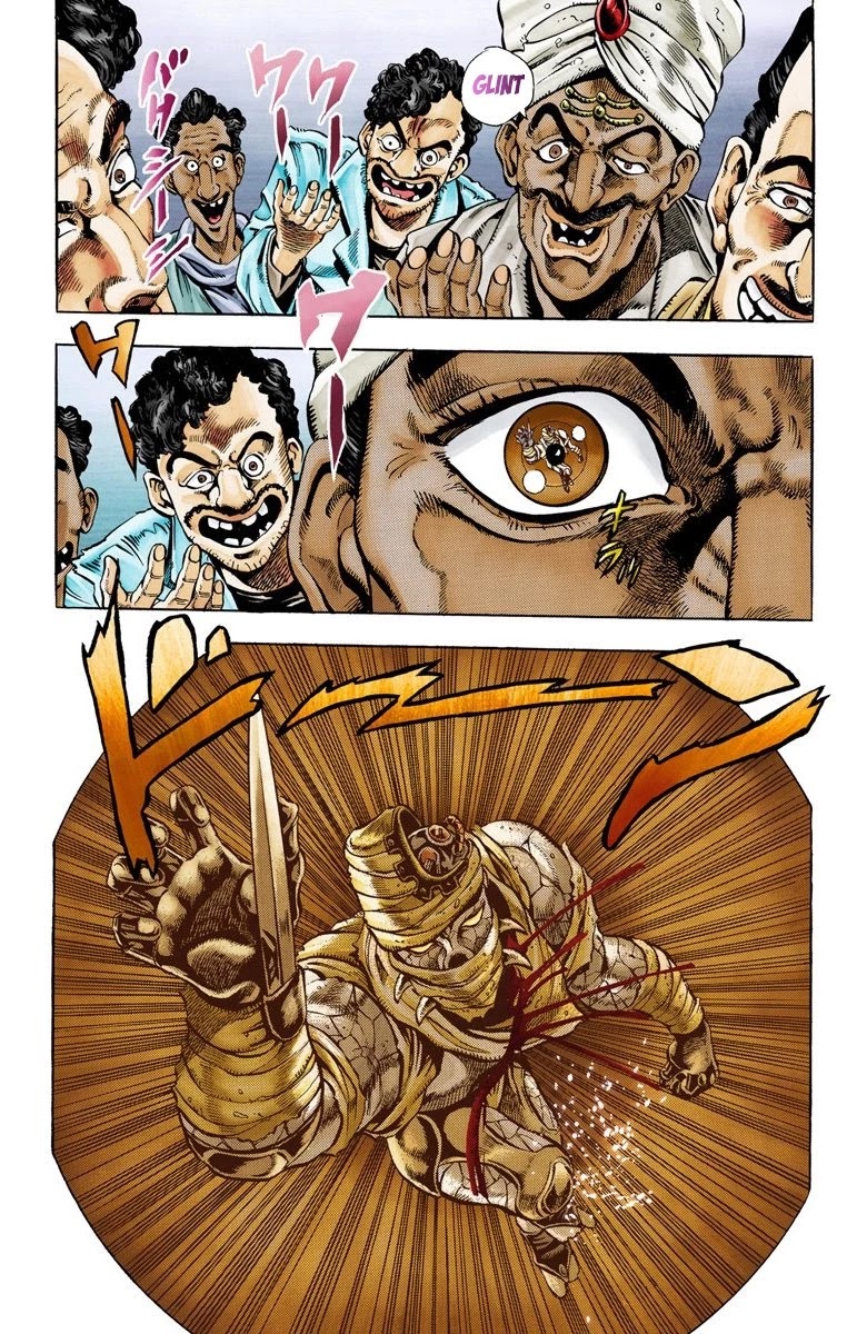 JoJo's Bizarre Adventure Part 3 - Stardust Crusaders (Official Colored) Chapter 32 page 9 - Chapter 32: The Emperor and the Hanged Man Part 6