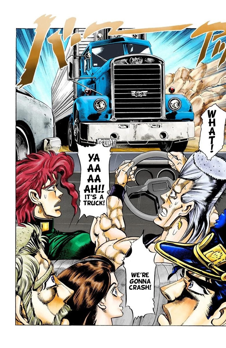JoJo's Bizarre Adventure Part 3 - Stardust Crusaders (Official Colored) Chapter 37 page 16 - Chapter 37: Wheel of Fortune Part 1