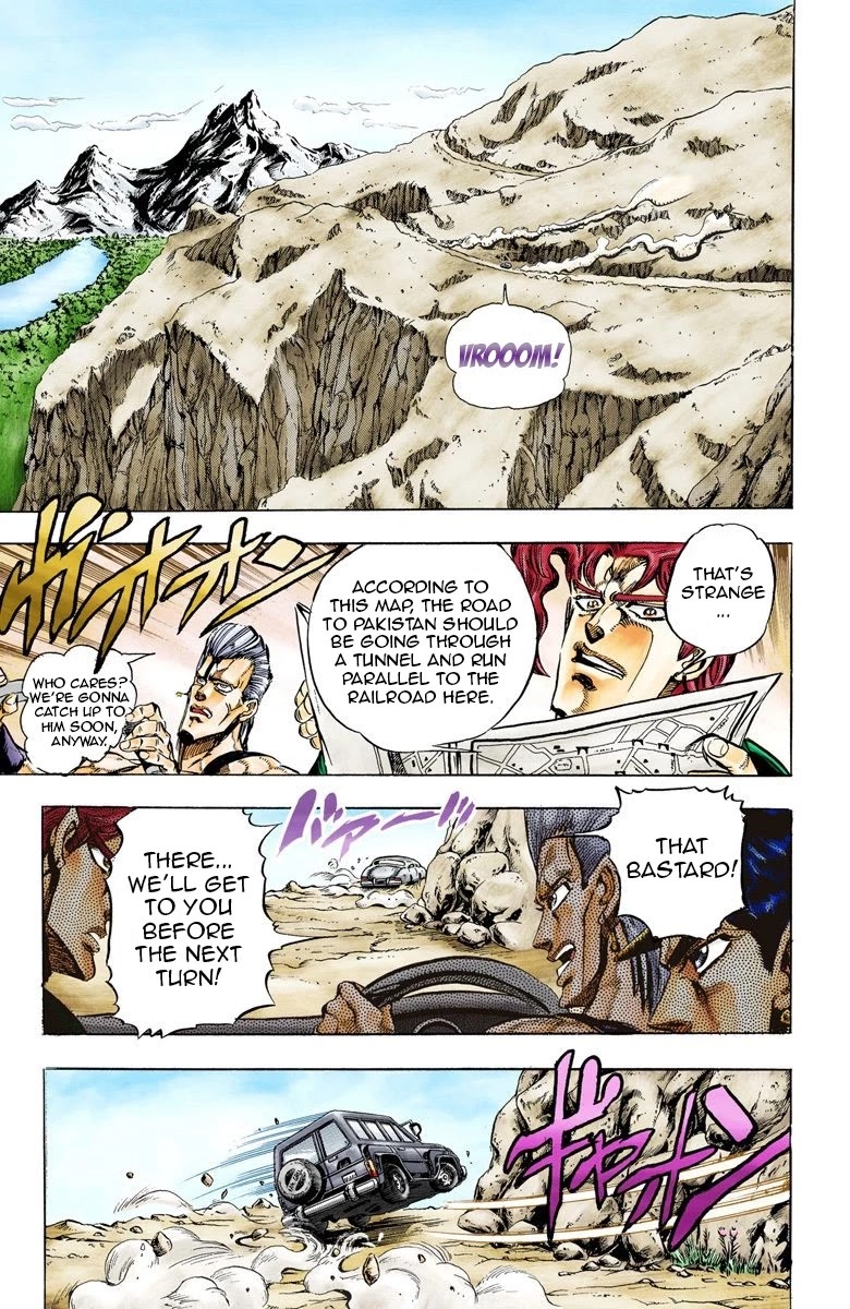 JoJo's Bizarre Adventure Part 3 - Stardust Crusaders (Official Colored) Chapter 38 page 16 - Chapter 38: Wheel of Fortune Part 2