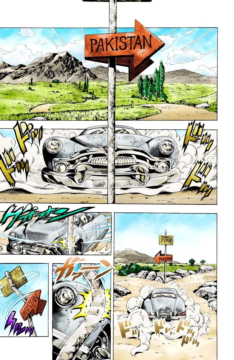 JoJo's Bizarre Adventure Part 3 - Stardust Crusaders (Official Colored) Chapter 38 page 4 - Chapter 38: Wheel of Fortune Part 2