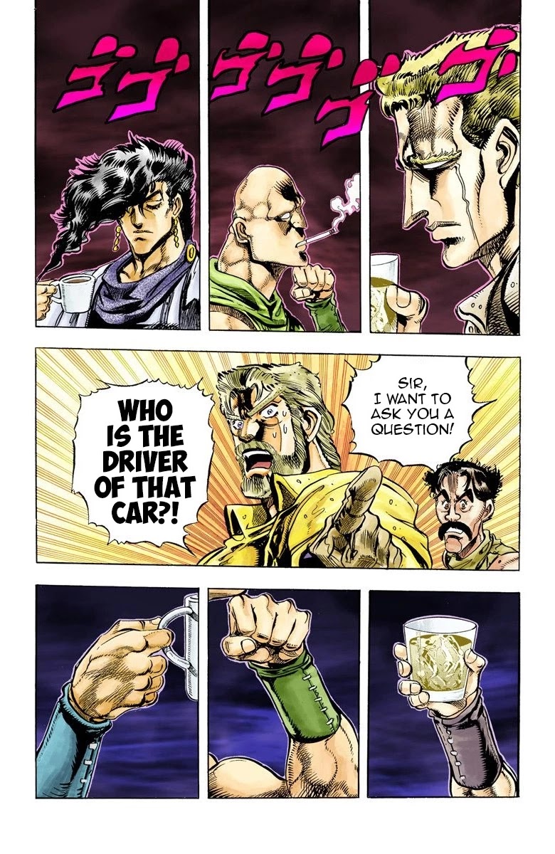 JoJo's Bizarre Adventure Part 3 - Stardust Crusaders (Official Colored) Chapter 38 page 9 - Chapter 38: Wheel of Fortune Part 2