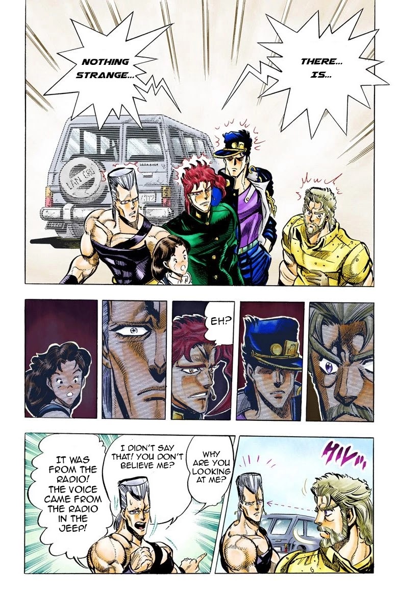 JoJo's Bizarre Adventure Part 3 - Stardust Crusaders (Official Colored) Chapter 39 page 11 - Chapter 39: Wheel of Fortune Part 3