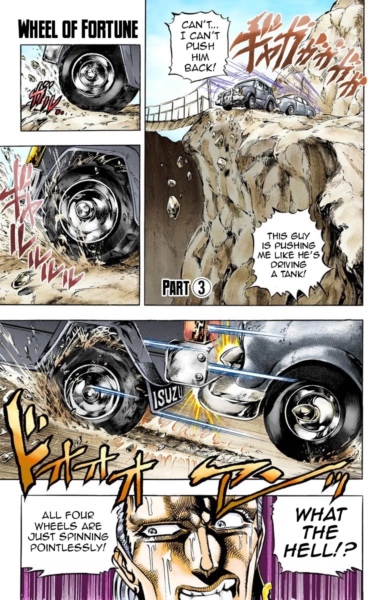 JoJo's Bizarre Adventure Part 3 - Stardust Crusaders (Official Colored) Chapter 39 page 2 - Chapter 39: Wheel of Fortune Part 3