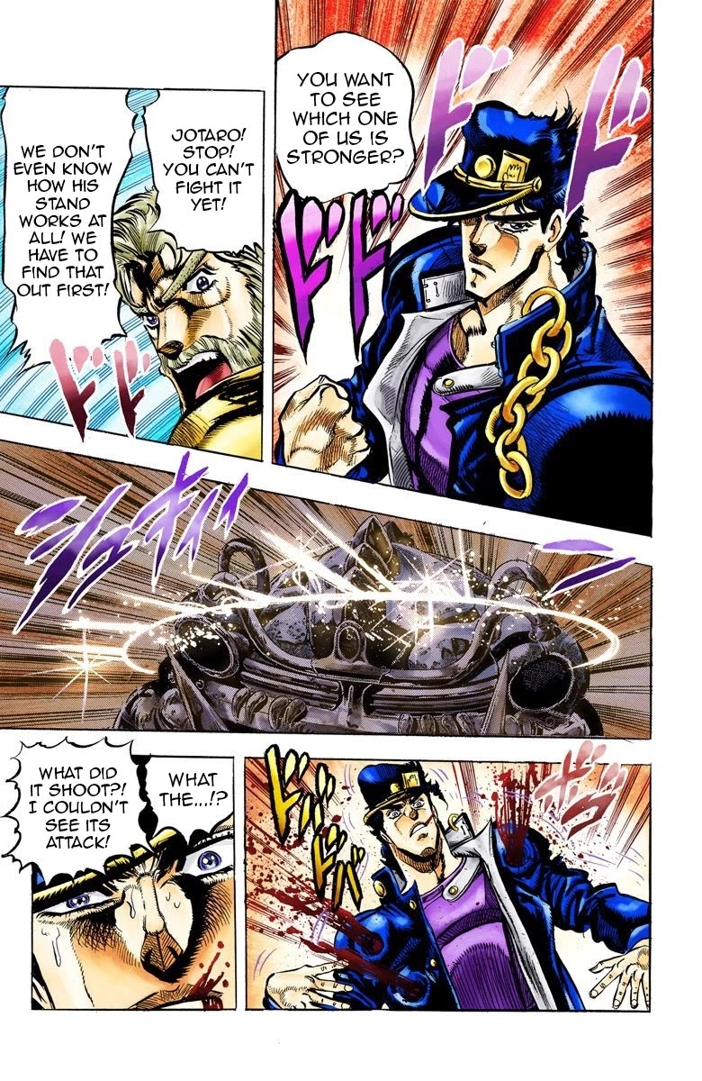 JoJo's Bizarre Adventure Part 3 - Stardust Crusaders (Official Colored) Chapter 39 page 20 - Chapter 39: Wheel of Fortune Part 3